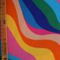 Preview: Baumwollstoff Motivdruck Wellen regenbogenbunt